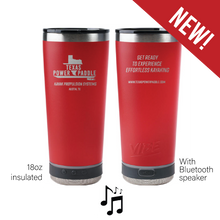 Load image into Gallery viewer, Insulated Tumbler with wireless Bluetooth speaker & disco lights 18oz