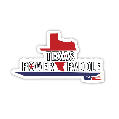 Texas Power Paddle Sticker