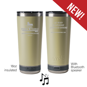 Insulated Tumbler with wireless Bluetooth speaker & disco lights 18oz